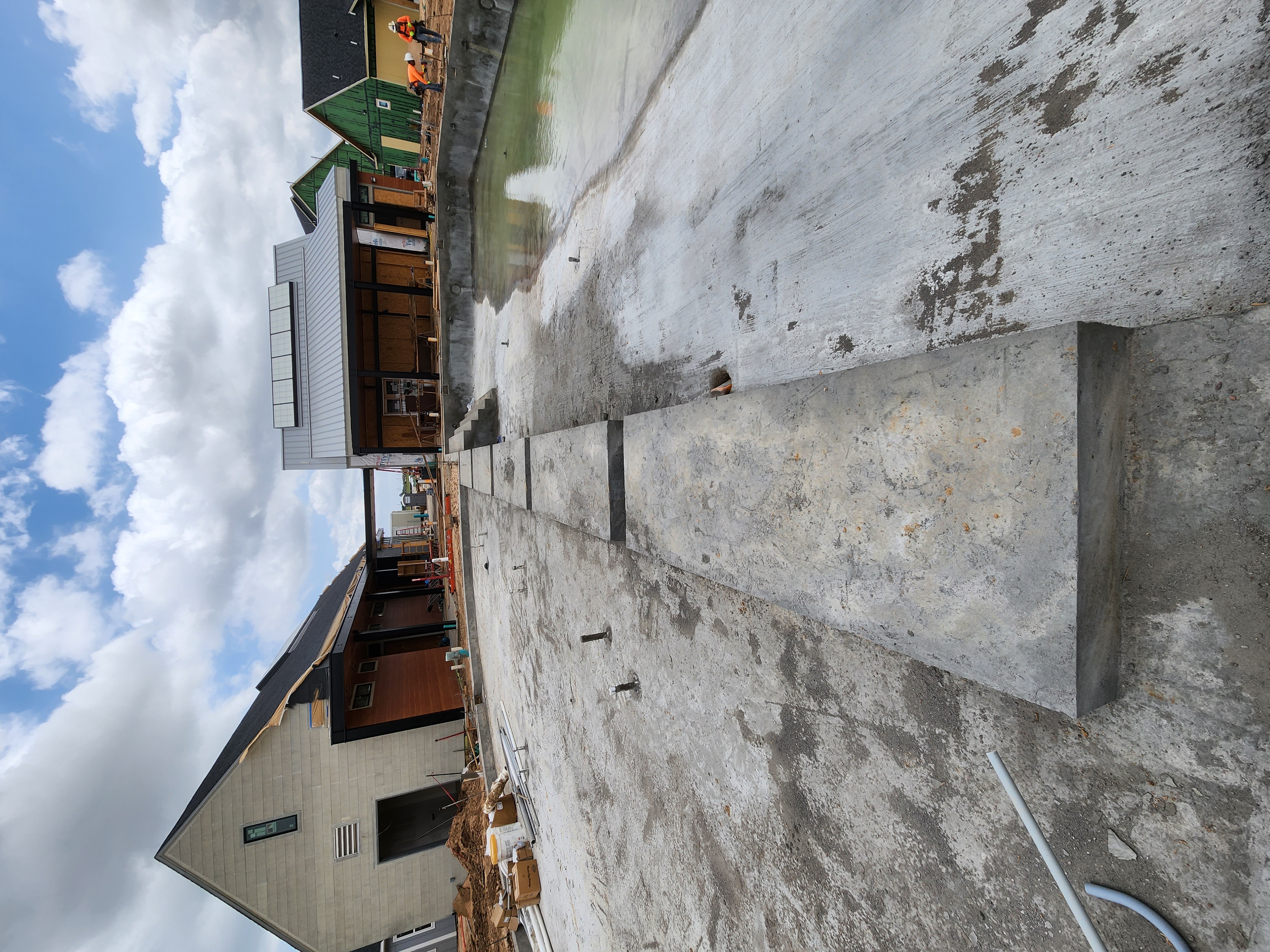 Structural concrete detail before backfill — Nova Luxe Construction, Dallas–Fort Worth