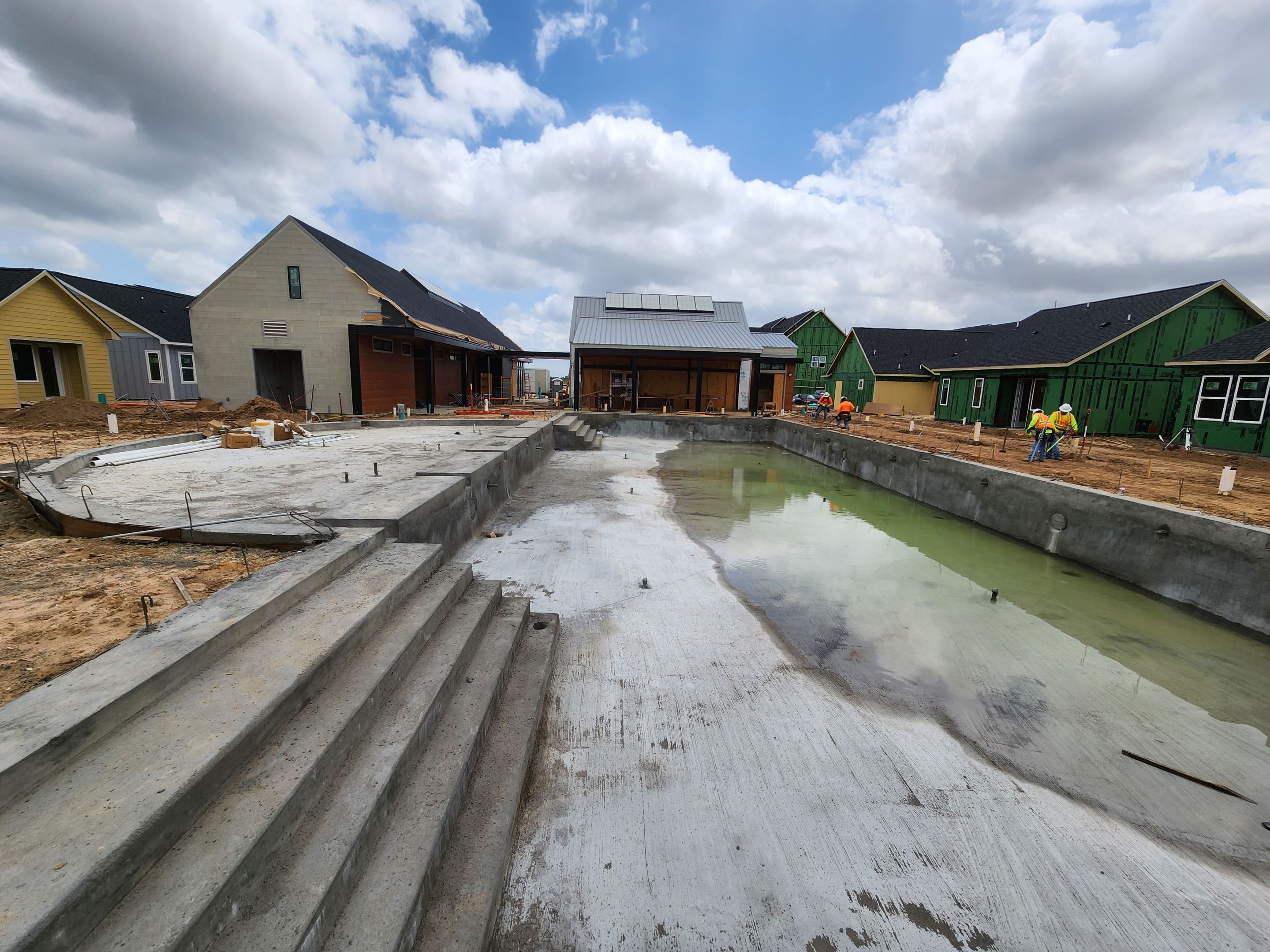 Structural deck and pool shell formed and placed — Nova Luxe Construction, Dallas–Fort Worth
